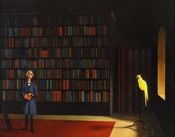 Franz Sedlacek: Bibliothek (1926); OÖ Landesmuseum; © Bildrecht, Wien, 2014