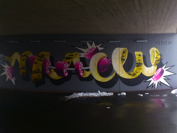 HNRX Graffiti Banane und Wurst ©susannegurschler