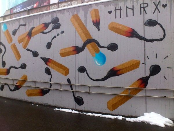 HNRX Graffiti Streichhoelzer ©susannegurschler